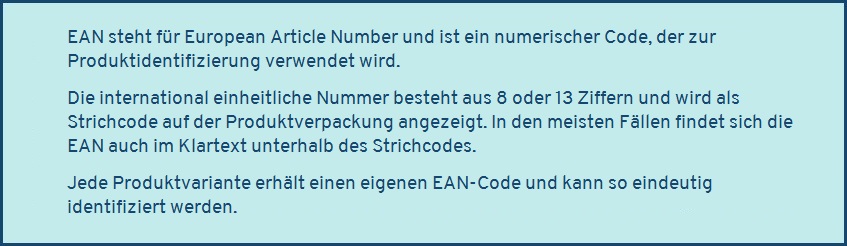 Infobox EAN Code