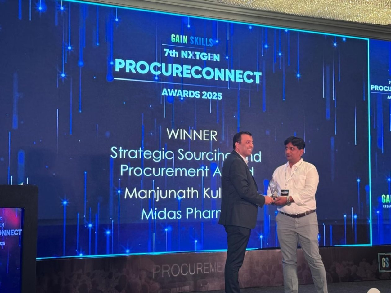 Das Bild zeigt die Auszeichnung für strategisches Beschaffungsmanagement